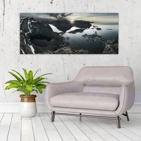 Obraz - Nórske pohorie (120x50 cm)