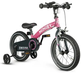 Detský bicykel Miniby 14" ružový