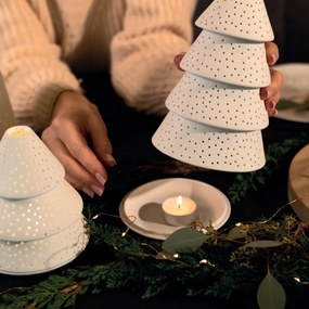 räder Porcelánový svietnik Fir Tree 15,5 cm