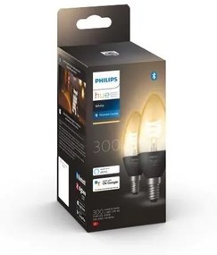 PHILIPS HUE Múdra LED filamentová žiarovka HUE, E14, 4,5 W, 300lm, teplá biela, 2ks