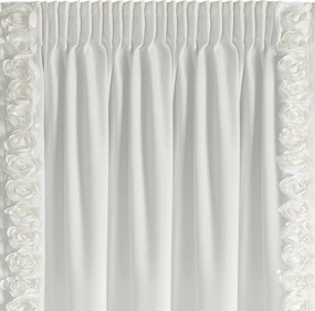 ZATEMŇOVACÍ ZÁVES NA PÁSKE EVA MINGE ROSES14 140X270 CM KRÉMOVÁ