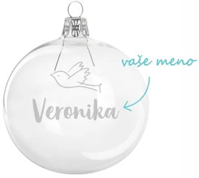Pieskovaná banka Holubica s menom 8 cm