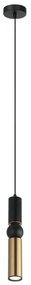 ITALUX PND-14290-1-BK-BRO - Luster na lanku ISIDORA 1xGU10/25W/230V čierna/bronz