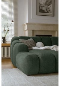 Tmavozelená rohová pohovka (ľavý roh/s leňoškou) Shell – Miuform