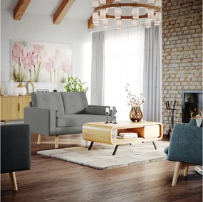 Tmavo hnedá 2miestna pohovka MANDI