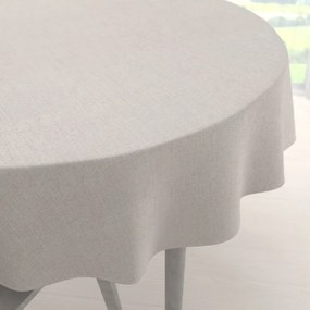Biante Dekoračný okrúhly obrus BKW-205 Režný žíhaný Ø 110 cm