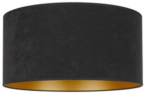 Duolla - Stropné svietidlo ROLLER 3xE27/15W/230V pr. 60 cm čierna/zlatá