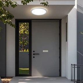 Brilagi - LED kúpeľňové stropné svietidlo ULTRA SLIM LED/24W/230V priemer 42 cm strieborné IP54