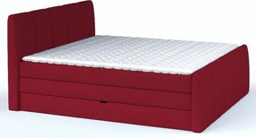 Posteľ boxspring Fresco 180x200 cm, červená látka