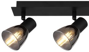 Globo 54307-3 - Bodové svietidlo CLAUDE 3xE14/40W/230V čierna