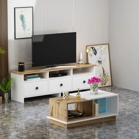 Súprava nábytku do obývačky Sare biela