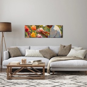 Obraz - Záhradník (s hodinami) (90x30 cm)