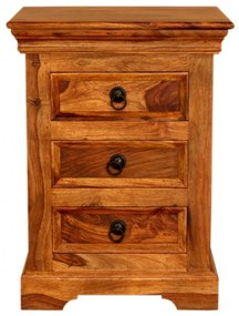 Nočný stolík Jali 45x60x40 z indického masívu palisander Super natural