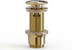 Výpusť umývadla 5/4 SAT Aurum 7,2 cm, zlatá lesklá, plast SATAUCCXG