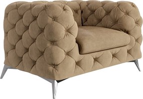 Svetlohnedé zamatové kreslo Chelsea – Ropez