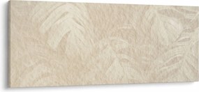 Obraz - Listy v textúre (120x50 cm)