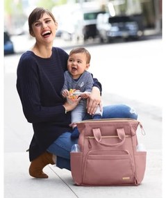 Skip Hop - Přebalovací batoh MAINFRAME na kočárek Dusty rose