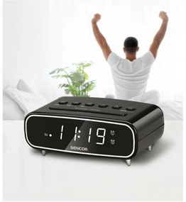Sencor SRC 2600 B rádiobudík, čierna