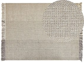 Vlnený koberec 160 x 230 cm sivý TEKELER Beliani