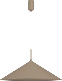 Závesné svietidlo Capital, 1x tmavobéžové kovové tienidlo, (fi 60cm), be