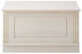 Biela truhlica z borovicového dreva 80x45 cm Anita – Støraa