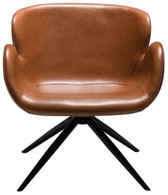 GAIA ČALÚNENÉ LOUNGE KRESLO brown/black