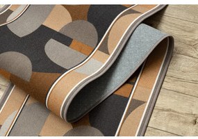 Protišmykový behúň MALIS geometrický, béžový - Výpredaj