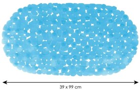 Spirella Protišmyková podložka do vane GALETS, svetlomodrá, 99 x 39 cm