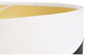 Luster na lanku SWING 1xE27/60W/230V čierna/biela/zlatá