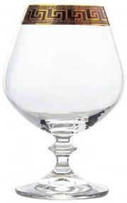 BOHEMIA ANGELA VERSO GOLD POHÁR NA BRANDY 400 ML SADA 6 KS