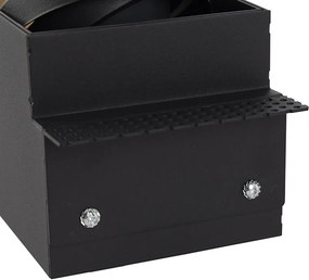 Sada 6 vstavaných bodových svetiel čiernych GU10 AR70 bez rámu - Oneon