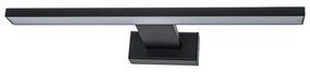 LED kúpeľňové nástenné svietidlo SHINE, 7 W, 230 V, 30 cm, IP44, čierne