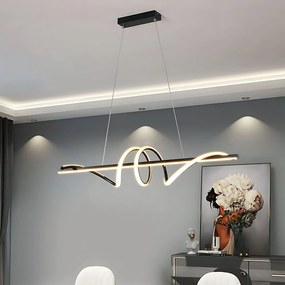 Toolight Toolight, LED stropné svietidlo 120cm, 50W, 3000K, LHJ023-CP, čierna matná, OSW-50011
