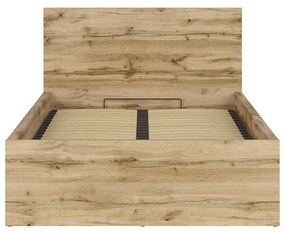 Jednolôžková posteľ 120 cm BRW Tetrix 6 (dub wotan) (s roštom) (s úl. priestorom). Vlastná spoľahlivá doprava až k Vám domov. 1098487