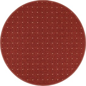 Condor Carpets, AKCIA: 80x80 (průměr) kruh cm Kusový koberec Udinese terra kruh, oranžová, chodba / predsieň