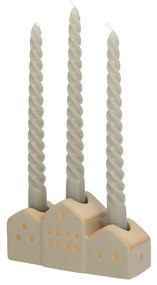 Svietnik Hauses 13x5x7cm beige