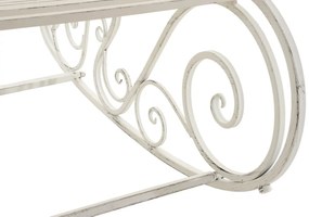 Kovové hojdacie kreslo Smile - Biela antik