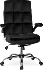 PROXIMA.store - Čalúnené kancelárske kreslo LONDON FARBA: čierna