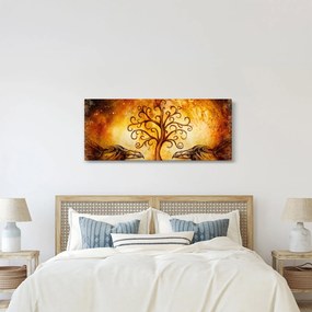 Prírodný abstraktný obraz stromu (120x50 cm)
