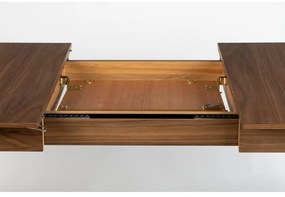 Rozkladací jedálenský stôl s doskou v dekore orechového dreva 90x180 cm Glimps – Zuiver