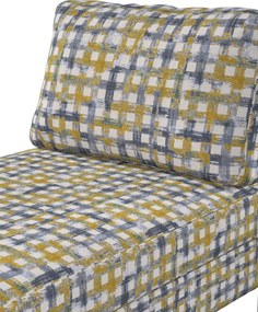 Poťah na ležadlo Karlstad, krátky farba produktu modrá látka zapletaná, vzorované