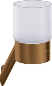 Deante Silia, nástenný kúpeľňový pohár, brúsený bronz, DEA-ADI_C911