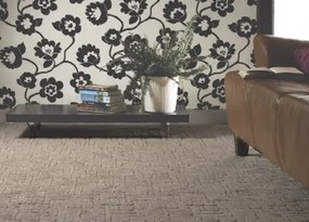 Koberce Breno Metrážny koberec DOBRO 43, šíře role 400 cm, hnedá, viacfarebná