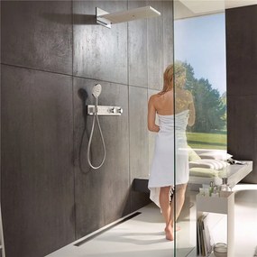 HANSGROHE RainSelect modul termostatu s podomietkovou inštaláciou, pre 4 spotrebiče (vrchná sada), biela/chróm, 15357400