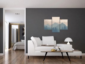 Obraz - Tyrkysové hory N⁰1 (90x60 cm)