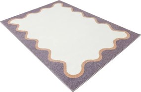 Koberec Lima M180A krémový / fialový