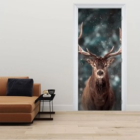 Fototapeta na dvere - Majestátnosť jeleňa (95x205cm)