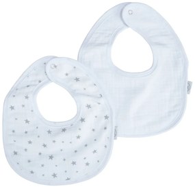 Biele mušelínové podbradníky v súprave 2 ks – Bébé Douceur