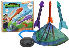 LEAN TOYS Raketomet s raketami dinosaurov