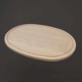 AMADEA Drevená servírovacia doska - podnos ovál, masívne drevo, 38 cm